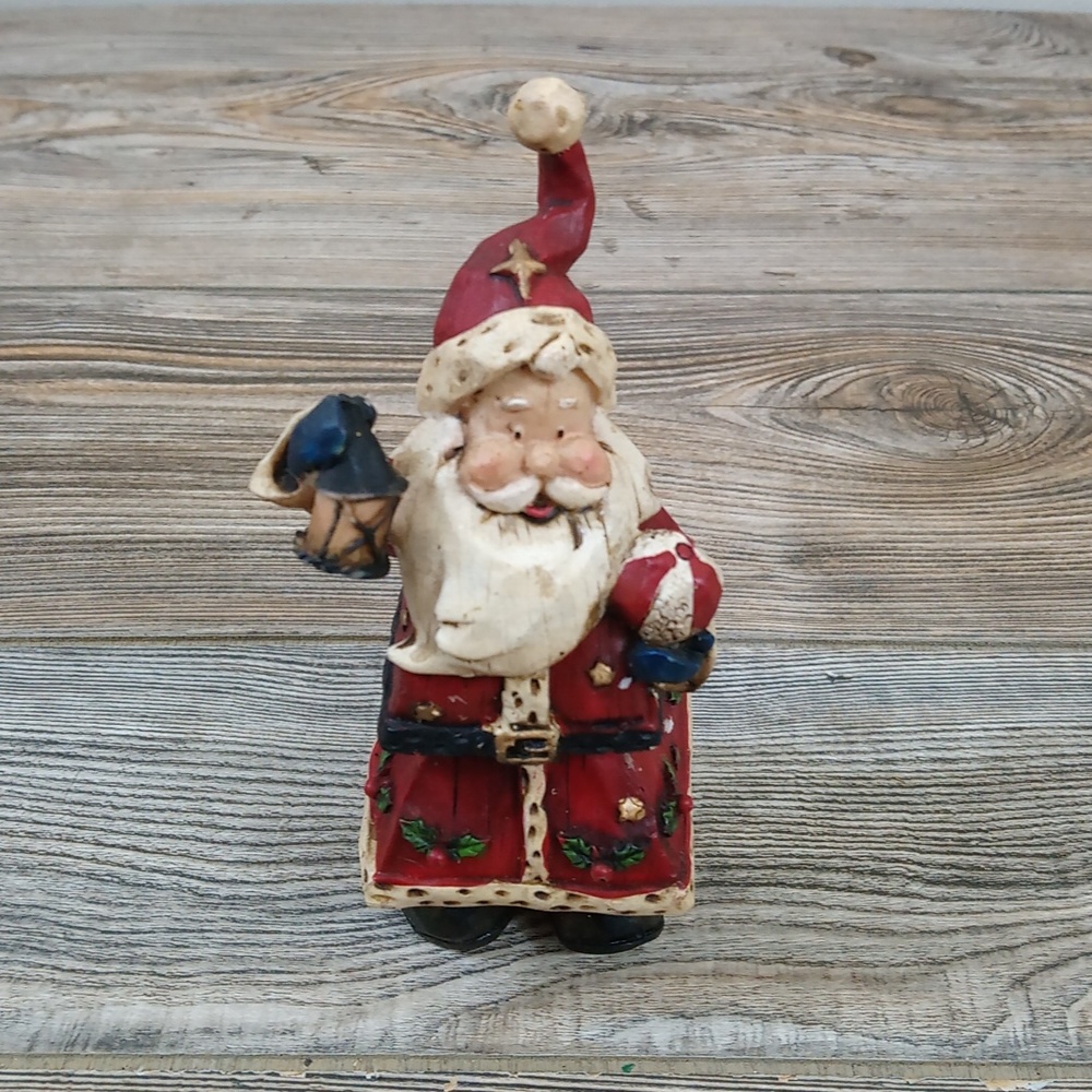 Vintage Bobble Body Santa Claus Christmas Holiday Decoration Figurine